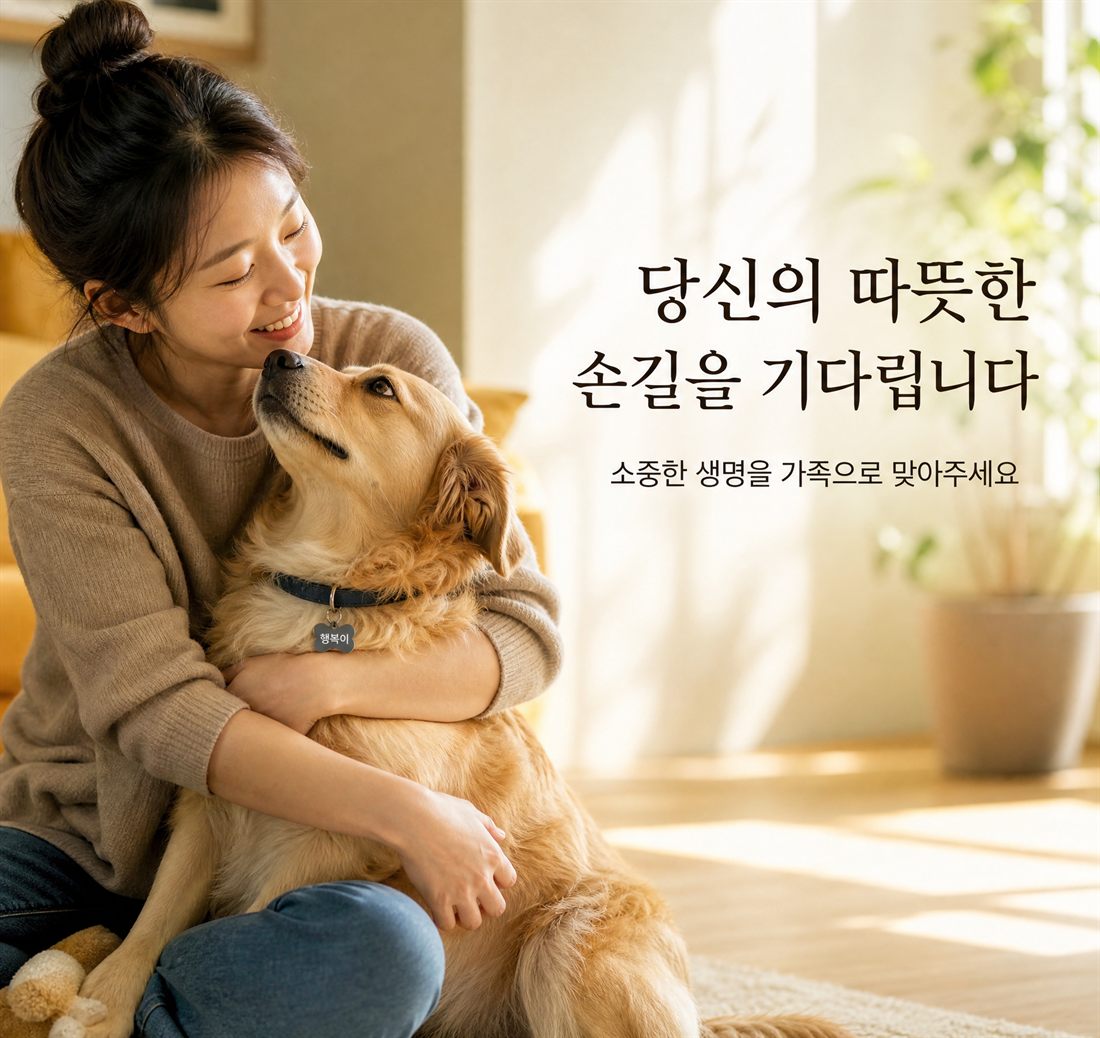 당신의 따뜻한 손길을 기다립니다